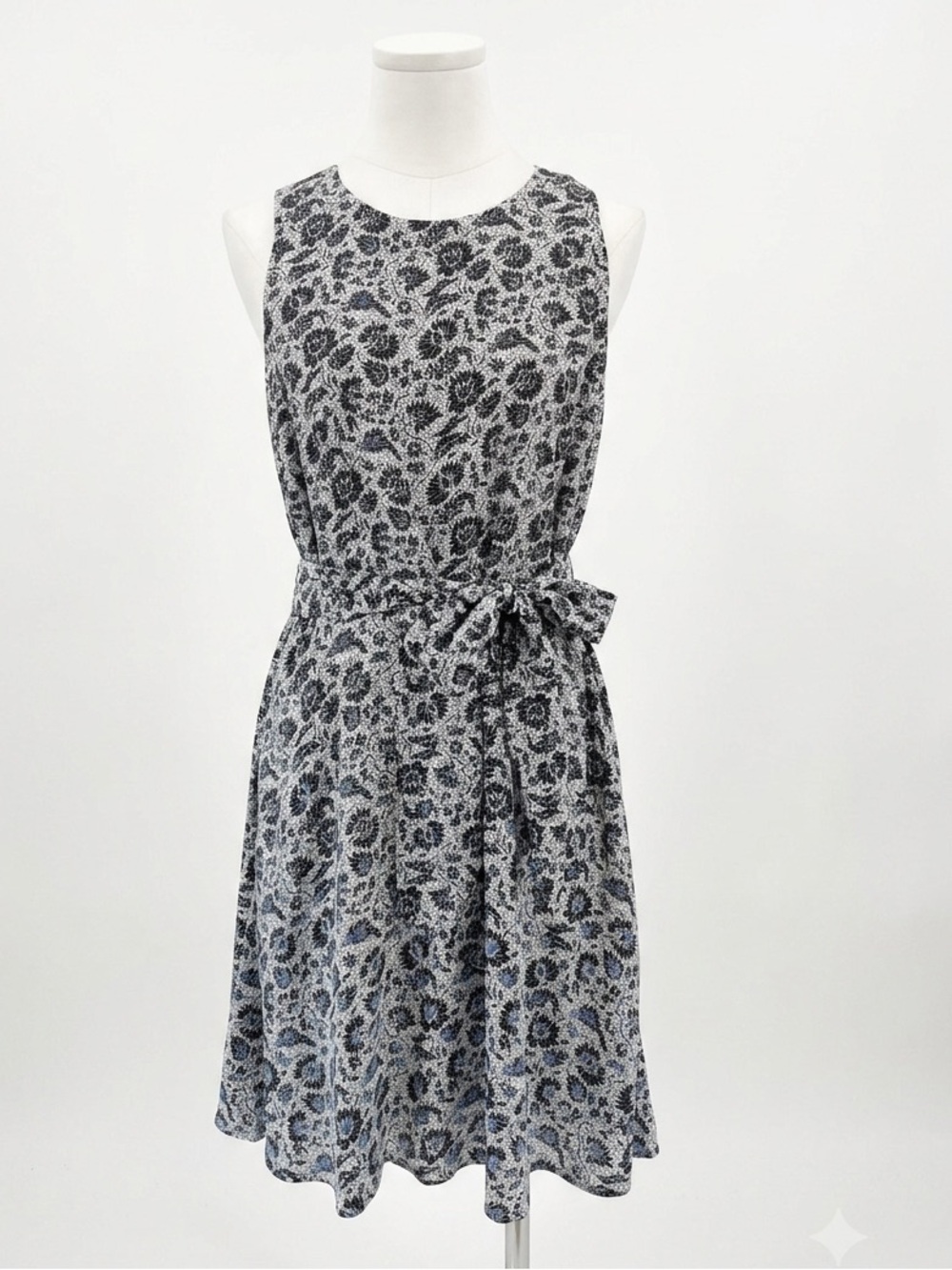 NWT GAP Blue & White Floral Sleeveless Tie Waisted Sundress Size 2